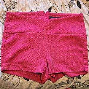 Torrid 16 Textured Shorts Maroon In Color
